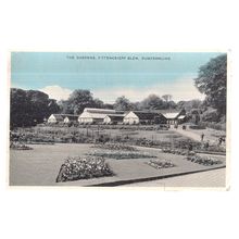 THE GARDENS PITTENCRIEFF GLEN, DUNFERMLINE vintage used postcard 1959 postmark /
