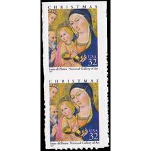 3176 32c Madonna Fine MNH BPS Vert Pair Top V5037