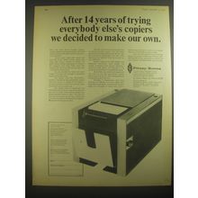 1967 Pitney-Bowes 250 Copier Ad - After 14 years of trying everybody else's