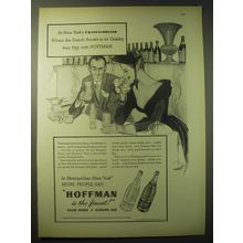 1948 Hoffman Club Soda and Ginger Ale Ad - At New York's Chateaubriand