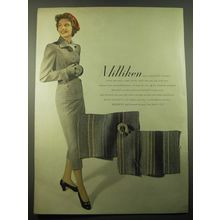 1948 Milliken Fabric Ad - Milliken turns toward fall