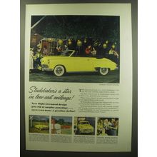 1949 Studebaker Champion Convertible Car Ad - Studebaker's a star in Mileage