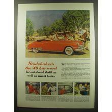 1949 Studebaker Commander Convertible Car Ad - Studebaker's the '49 buy word