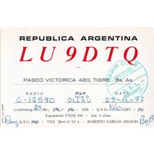 Tigre Victorica Argentina 1972 Amateur Radio QSL Card