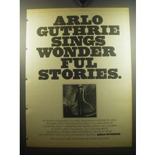 1974 Arlo Guthrie Album Ad - Arlo Guthrie sings wonderful stories