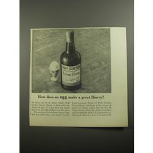 1956 Duff Gordon Cream Sherry Ad - How does an egg make a great Sherry