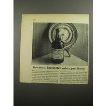 1956 Duff Gordon Cream Sherry Ad - How does a barometer make a great Sherry?