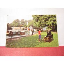 RIVER YARE AT THORPE GREEN, NORFOLK BROADS, used postcard 1970 pm =