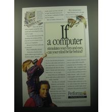1994 Apple Macintosh Performa Computer Ad - If a computer stimulates your eyes
