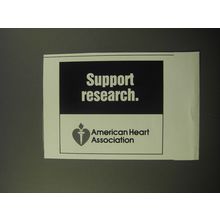 1992 American Heart Association Advertisement - Support Research