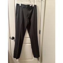 APT. 9 Men's Flat Front Dress Pants Easy Care Slim Fit Choose Your Size Gray