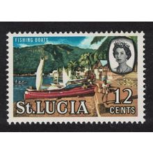 St. Lucia Fishing Boats 12c 1964 MNH SG#204