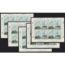 Finland WWF Arctic Fox 5 Sheetlets 1993 MNH SG#1310-1313 MI#1202-1205 Sc#907 a-d