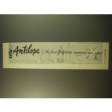 1961 Weil Antilope Perfume Advertisement - The love fragrance