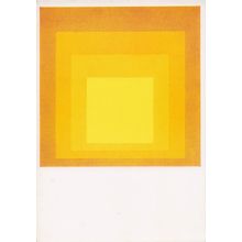 Josef Albers Departing In Yellow Tate Gallery Painting Postcard