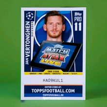 Match Attax Champions League 17/18 Pro 11 Code Jan Vertonghen Tottenham
