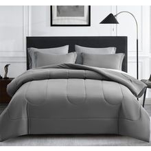 Maple&Stone Queen Size Comforter Set 7 Pieces Bed in a Bag - down Alternative Be
