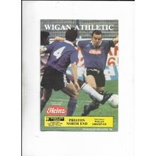 WIGAN ATHLETIC V PRESTON NORTH END 24/04/1990 DIVISION 3 (BS1)