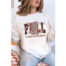 White FALL THANKFUL Graphic Drop Shoulder Sweatshirt