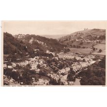 ED 287 MATLOCK BATH FROM THE HEIGHTS . PRINTED POSTCARD