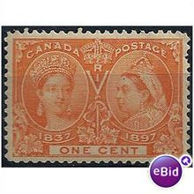 Canada 1897 SG122 1c Orange Unmtd Mint