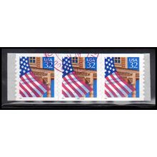 Used 2915A 32c U.S. Flag Over Porch Very Fine PNC 13211A/3 10x10 P/UL PA3583