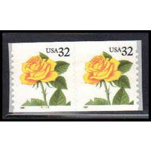 3054 32c Yellow Rose Fine MNH CNP Left 2333 PA1876