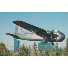 Bristol 170 Freighter 31 Plane at Yellowknife Canada Heathrow Postcard
