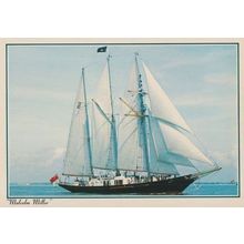 Malcolm Miller Tall Ship 1970s Arthur Dixon Painting Postcard