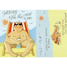 Eastbourne Sun Tan Cream Ointment 2x Sussex Comic Postcard s
