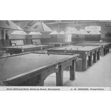 Dixie Billiard Snooker Hall Dickson Road Blackpool WW1 Advertising Postcard