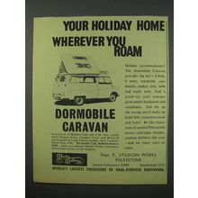 1960 Dormobile Caravan Ad - Your Holiday Home