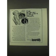 1972 Haverhills Monaco Shaver Ad - Went to the Moon