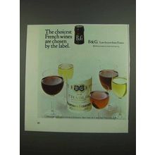 1974 B&G Barton & Guestier Wine Ad - The Choicest