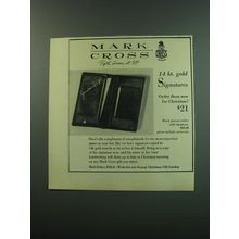 1949 Mark Cross Advertisement - Black pinseal Wallet with Signature