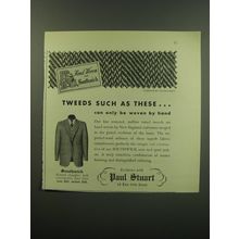 1949 Paul Stuart Southwick Suits Ad - Tweeds such as these