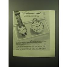 1950 International Watch Co. Advertisement - Schaffhausen one of the Finest