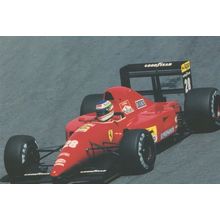 Ivan Capelli Ferrari F1 Car Team F92A Grand Prix Motor Race Postcard