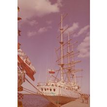 The Cutty Sark Tall Ships Race 1989 Dar Mlodziezy Postmark Polish Ship Postcard