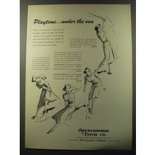 1953 Abercrombie & Fitch Sportswear Ad - Playtime under the sun