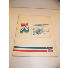 1976 CHRYSLER EMISSION CONTROLS SERVICE TRAINING MANUAL w/ letter from JP SMITH