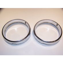 1966 CHRYSLER 300 RH HEADLIGHT BEZELS OEM PAIR #2578994
