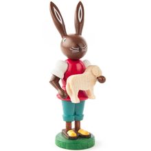 224-731 - Dregeno Easter Figure - Rabbit With Lamb - 3.75"H x 2"W x 1.75"D