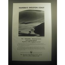 1993 WWF World Wildlife Fund Advertisement - Namibia's Skeleton Coast