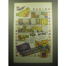 1993 Shock Tarts Candy Ad - Shock Tarts deliver The power of sour