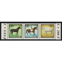 Hungary Horses Babolina Stud Farm 3v strip 1989 MNH SG#3893-3895 MI#4015-4017A