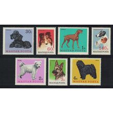 Hungary Dogs 7v 1967 MNH SG#2289-2295 MI#2337A-2343A