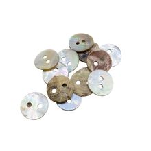10mm Natural Mother of Pearl Shell Round Buttons 2 Hole Baby Doll Knitting