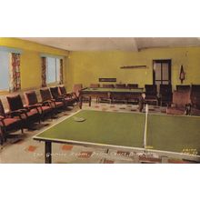 Bispham Games Room Billiards Table Tennis Lancs Friths 1950s Postcard