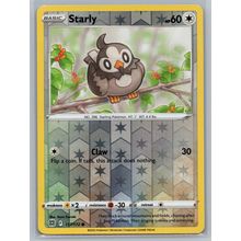 Pokemon Card Brilliant Stars #117 Starly Reverse Holo Sword and Shield Cards TCG